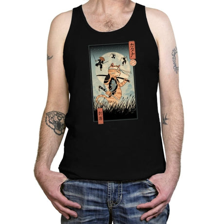 Catana the Last Fight Ukiyo-e - Tanktop Tanktop RIPT Apparel X-Small / Black