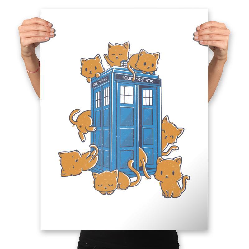 Cats Cabin - Prints Posters RIPT Apparel 18x24 / White