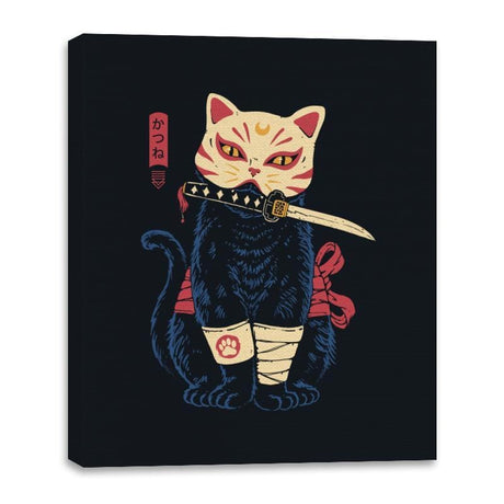 Catsune - Canvas Wraps Canvas Wraps RIPT Apparel 16x20 / Black