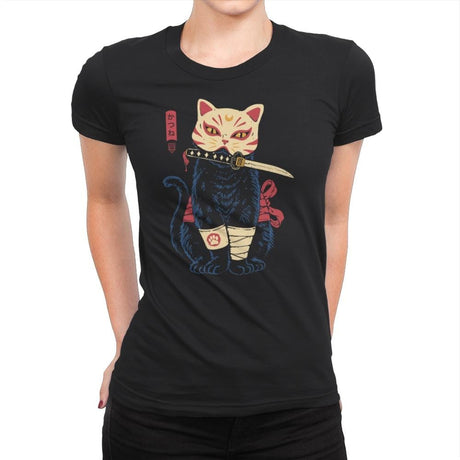 Catsune - Womens Premium T-Shirts RIPT Apparel Small / Black