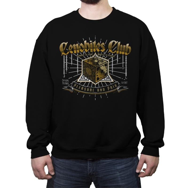 Cenobites Club - Crew Neck Sweatshirt Crew Neck Sweatshirt RIPT Apparel Small / Black