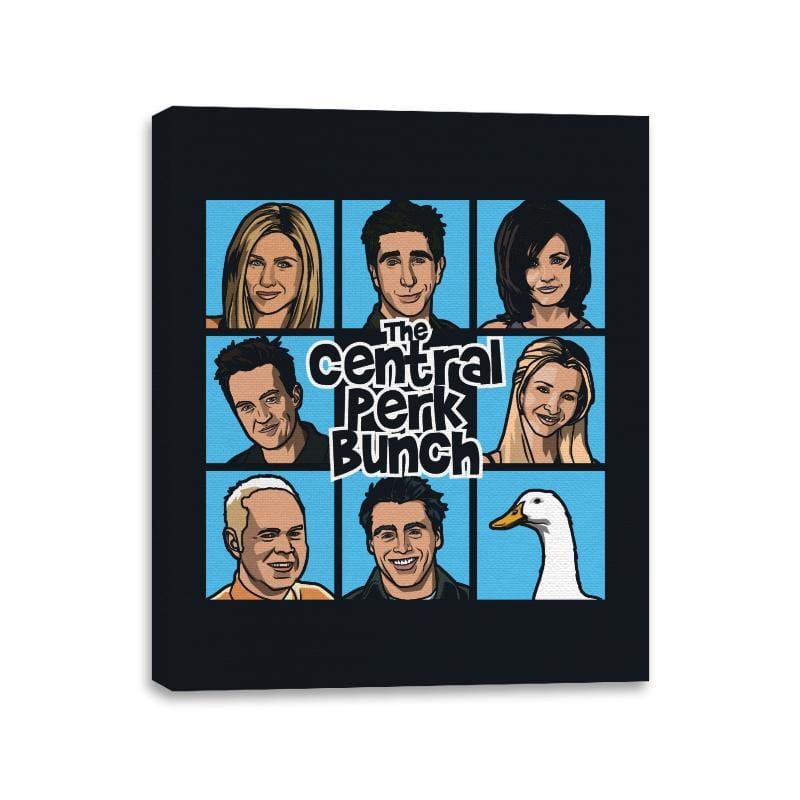 Central Perk Bunch - Canvas Wraps Canvas Wraps RIPT Apparel 11x14 / Black