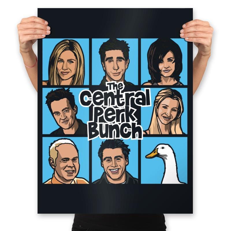 Central Perk Bunch - Prints Posters RIPT Apparel 18x24 / Black