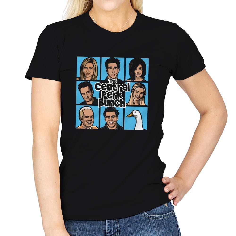 Central Perk Bunch - Womens T-Shirts RIPT Apparel Small / Black