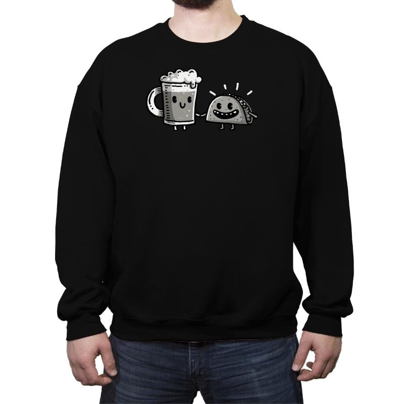 Cerveza y Taco Classic - Crew Neck Sweatshirt Crew Neck Sweatshirt RIPT Apparel Small / Black