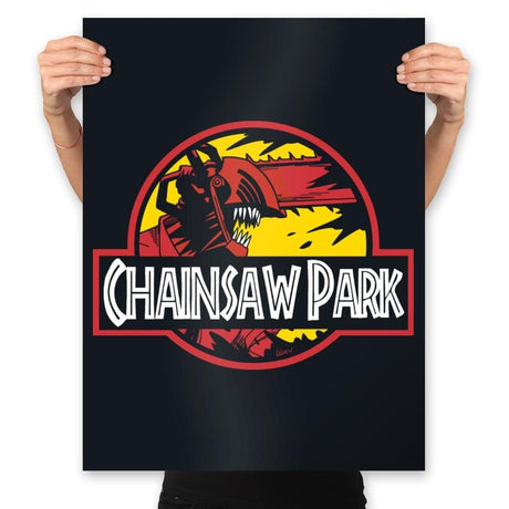 Chainsaw Park - Prints Posters RIPT Apparel 18x24 / Black