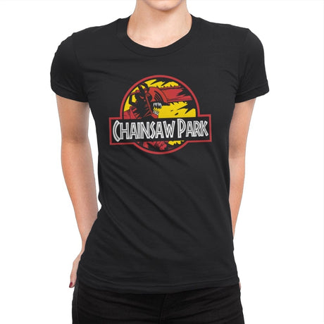 Chainsaw Park - Womens Premium T-Shirts RIPT Apparel Small / Black