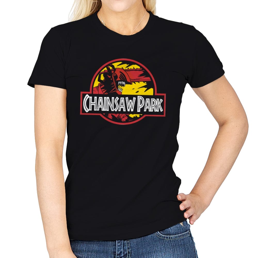 Chainsaw Park - Womens T-Shirts RIPT Apparel Small / Black