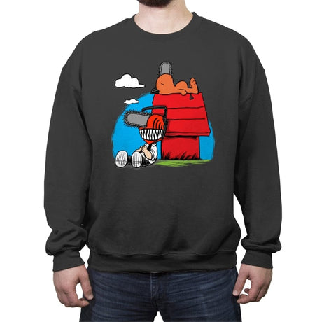 Chainsawnuts - Crew Neck Sweatshirt Crew Neck Sweatshirt RIPT Apparel Small / Charcoal