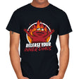 Chaos Puppet Fire - Mens T-Shirts RIPT Apparel Small / Black