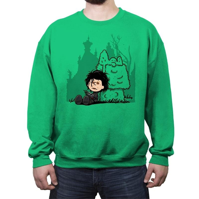 Charlie Scissorhands - Crew Neck Sweatshirt Crew Neck Sweatshirt RIPT Apparel Small / Irish Green