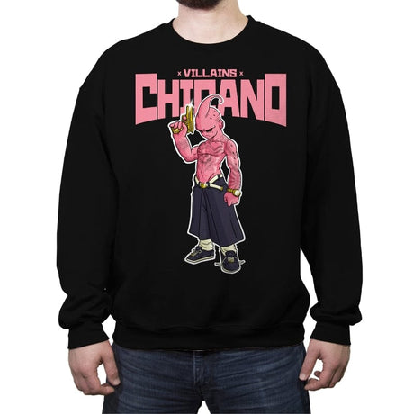 Chicano - Crew Neck Sweatshirt Crew Neck Sweatshirt RIPT Apparel Small / Black