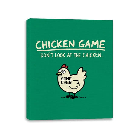 Chicken Game - Canvas Wraps Canvas Wraps RIPT Apparel 11x14 / Kelly