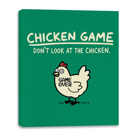 Chicken Game - Canvas Wraps Canvas Wraps RIPT Apparel 16x20 / Kelly