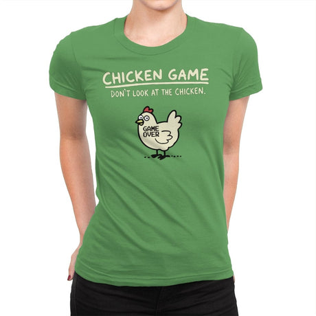 Chicken Game - Womens Premium T-Shirts RIPT Apparel Small / Kelly