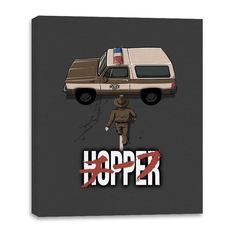 Chief Hopper - Canvas Wraps Canvas Wraps RIPT Apparel 16x20 / Charcoal