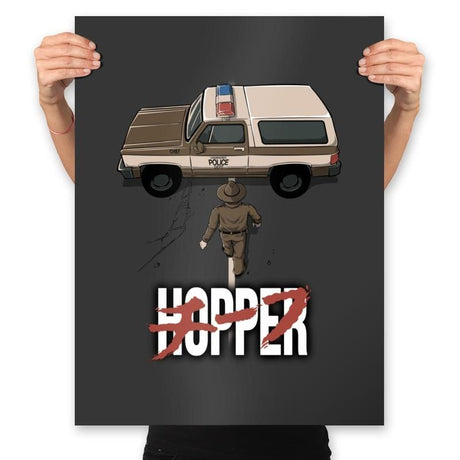 Chief Hopper - Prints Posters RIPT Apparel 18x24 / Charcoal