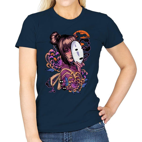 Chihiro Spirit - Womens T-Shirts RIPT Apparel Small / Navy