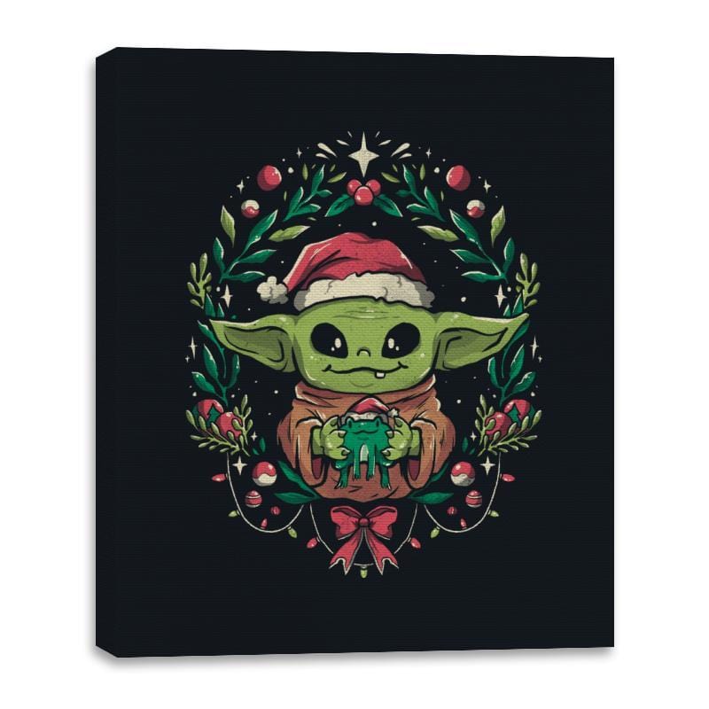 Child Christmas - Canvas Wraps Canvas Wraps RIPT Apparel 16x20 / Black