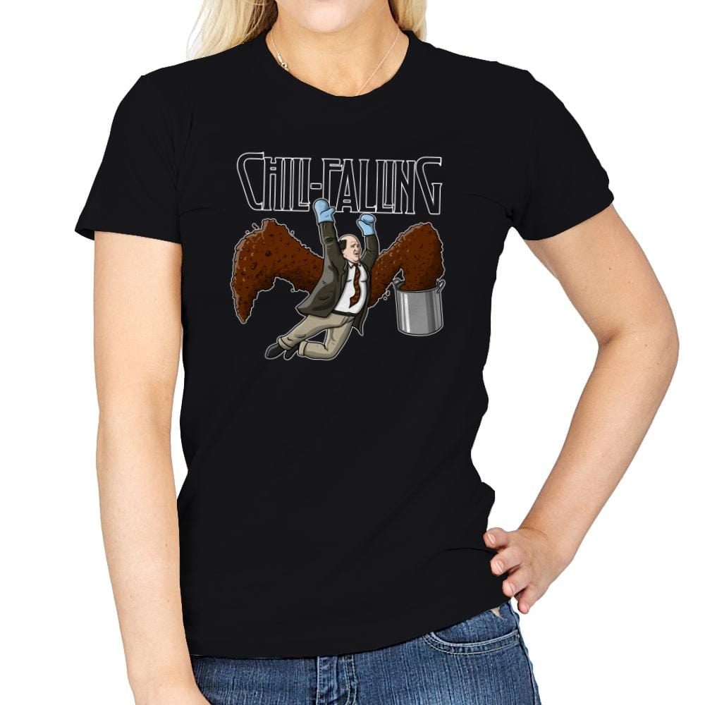 Chili-Falling - Womens T-Shirts RIPT Apparel Small / Black