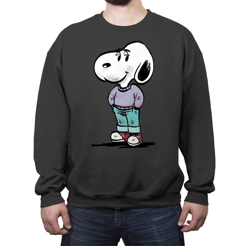 Chill Beagle - Crew Neck Sweatshirt Crew Neck Sweatshirt RIPT Apparel Small / Charcoal