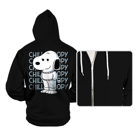 Chill Beagle - Hoodies Hoodies RIPT Apparel Small / Black