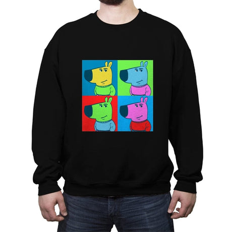 Chill Pop Art  - Crew Neck Sweatshirt Crew Neck Sweatshirt RIPT Apparel Small / Black