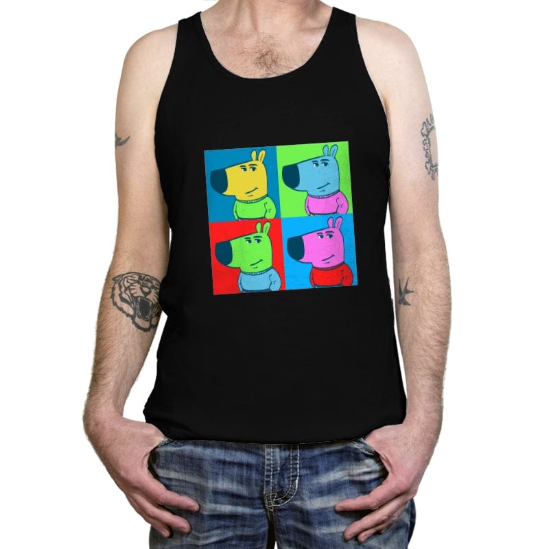 Chill Pop Art  - Tanktop Tanktop RIPT Apparel X-Small / Black