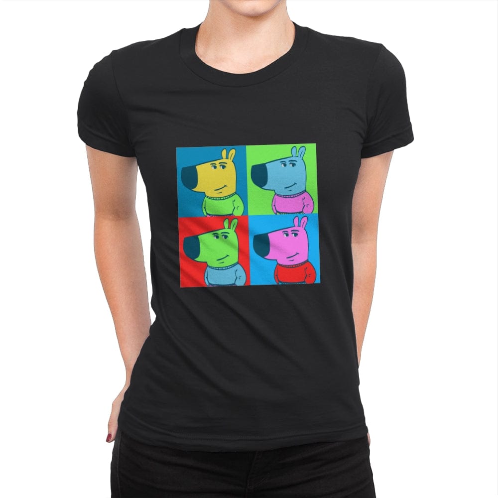 Chill Pop Art  - Womens Premium T-Shirts RIPT Apparel Small / Black