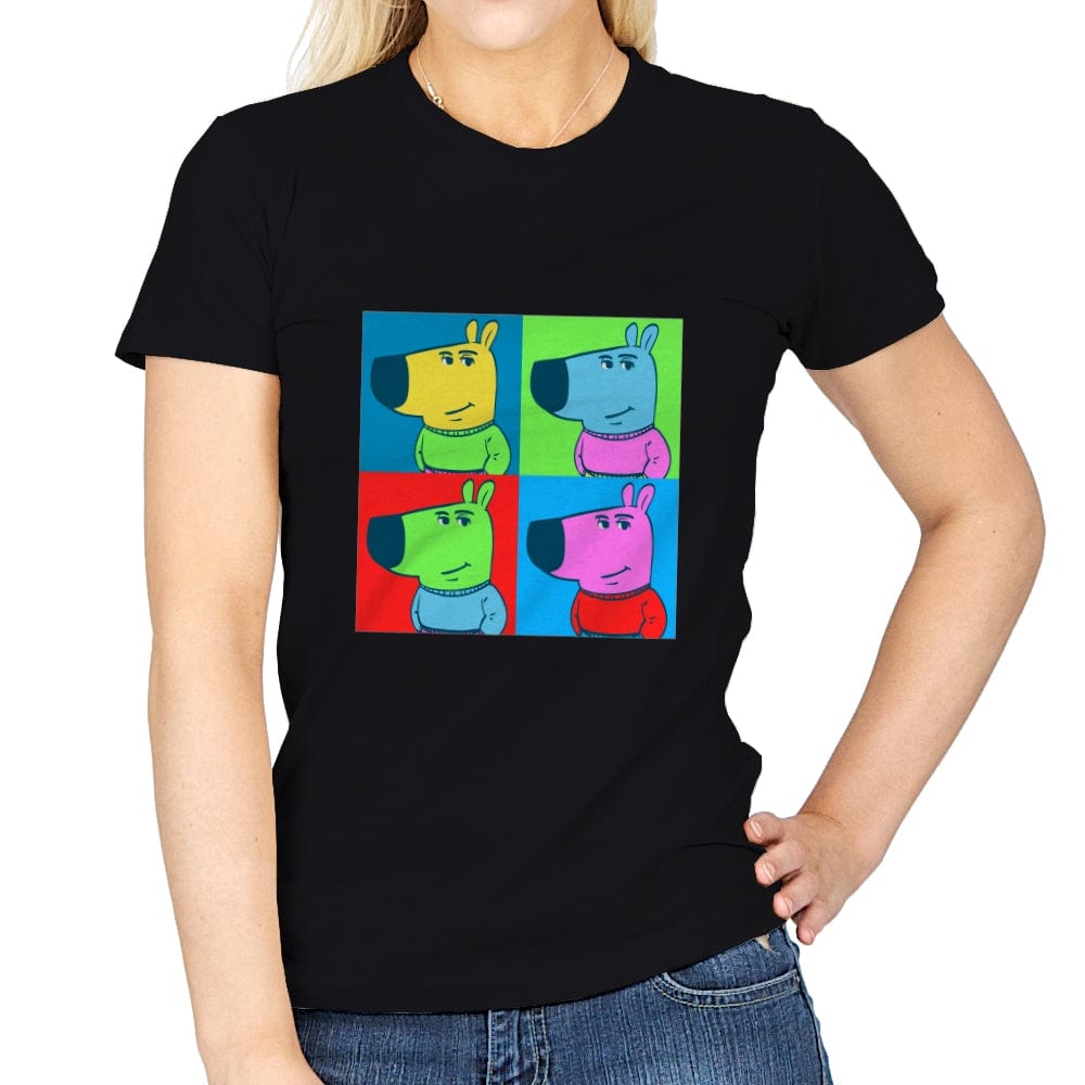 Chill Pop Art  - Womens T-Shirts RIPT Apparel Small / Black