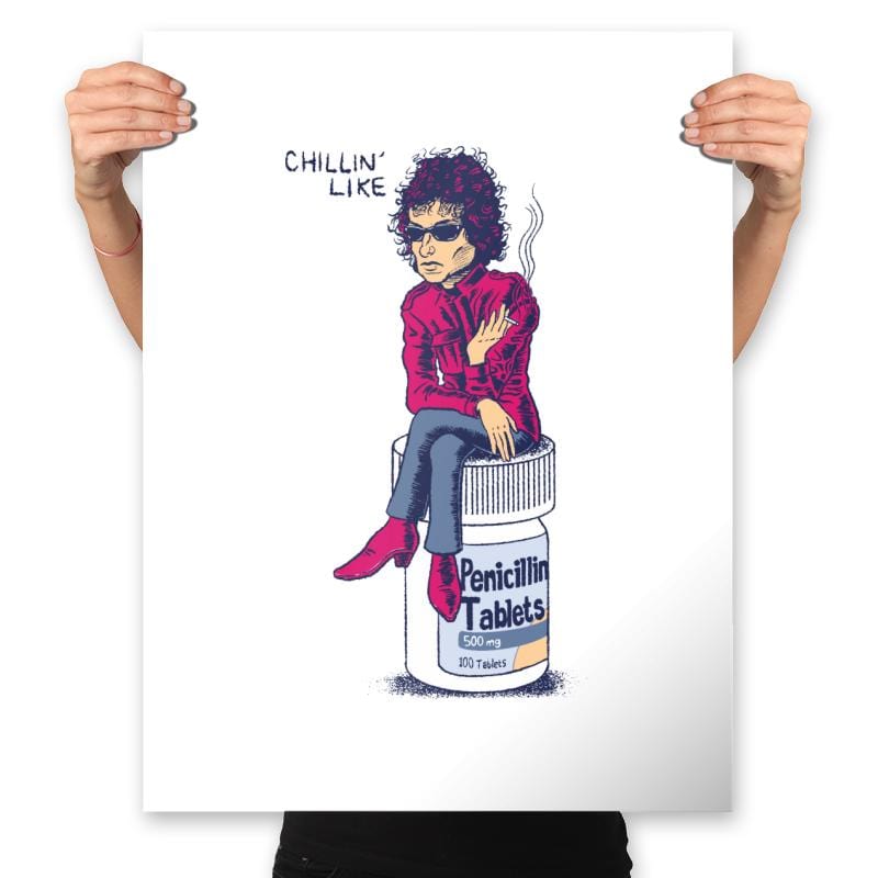 Chillin' Like Bob - Prints Posters RIPT Apparel 18x24 / White