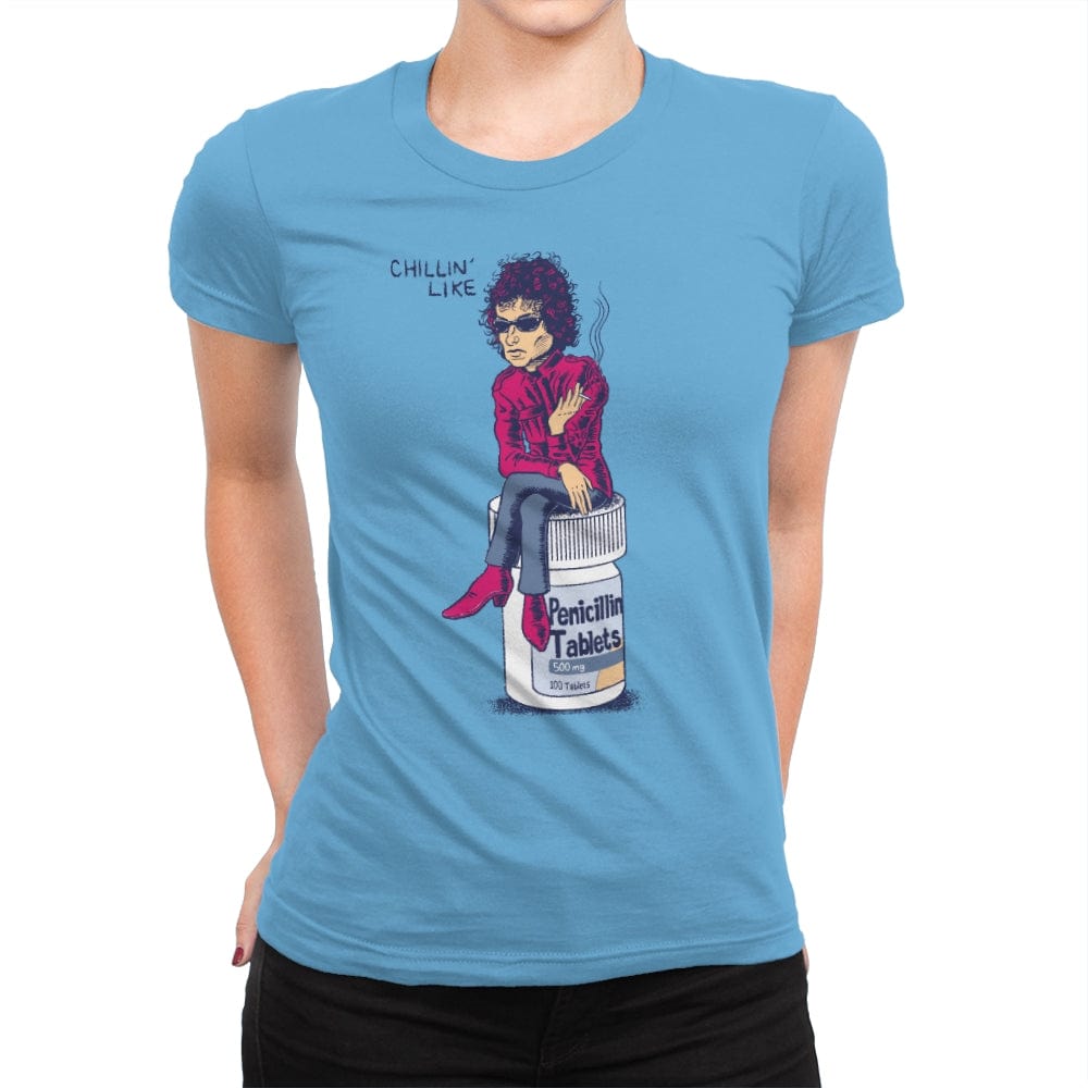 Chillin' Like Bob - Womens Premium T-Shirts RIPT Apparel Small / Turquoise