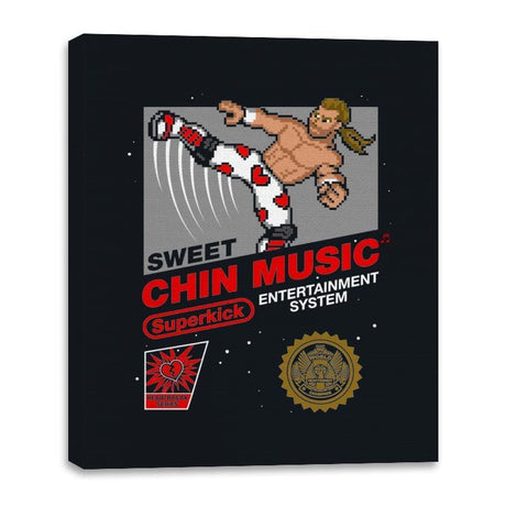 Chin Music - Canvas Wraps Canvas Wraps RIPT Apparel 16x20 / Black