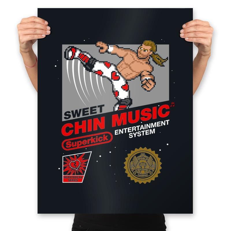 Chin Music - Prints Posters RIPT Apparel 18x24 / Black