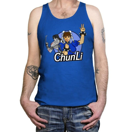 Chinese Fighter - Tanktop Tanktop RIPT Apparel X-Small / True Royal