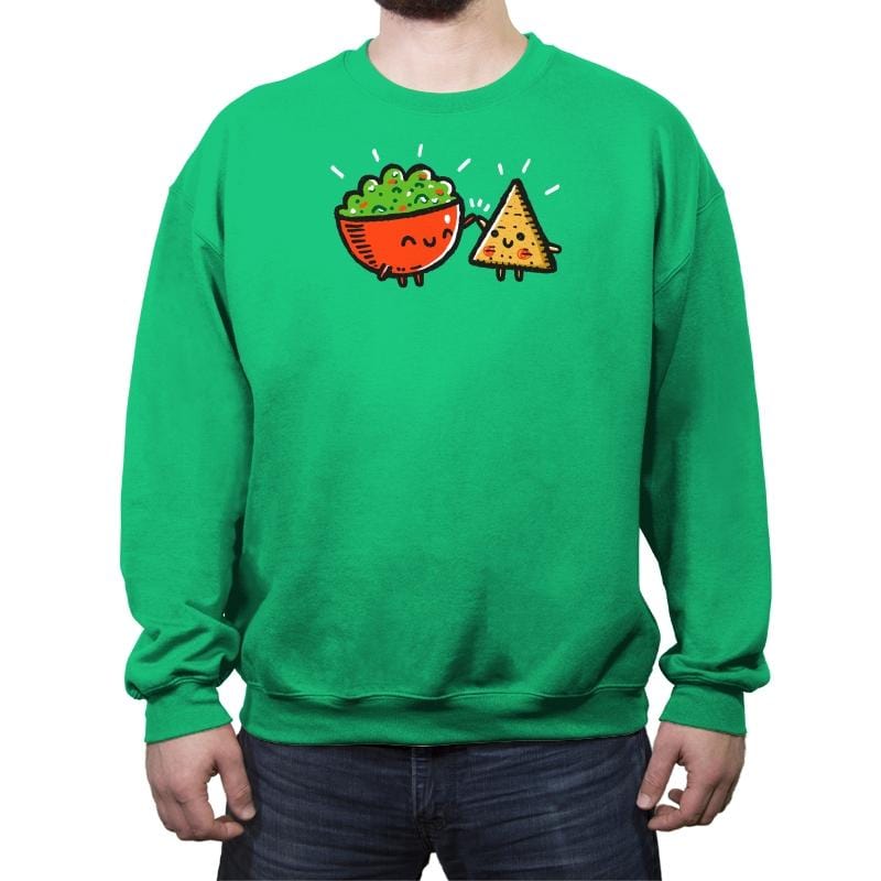 Chips And Guac - Crew Neck Sweatshirt Crew Neck Sweatshirt RIPT Apparel Small / Irish Green