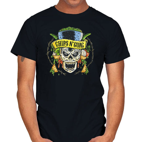 Chips N' Guac - Mens T-Shirts RIPT Apparel Small / Black