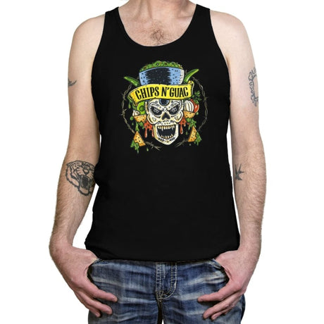 Chips N' Guac - Tanktop Tanktop RIPT Apparel X-Small / Black