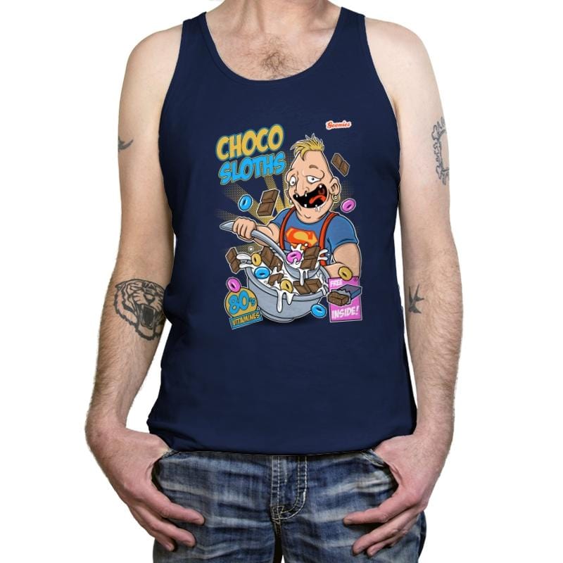 Choco Sloths - Tanktop Tanktop RIPT Apparel X-Small / Navy