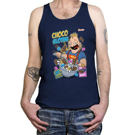 Choco Sloths - Tanktop Tanktop RIPT Apparel X-Small / Navy