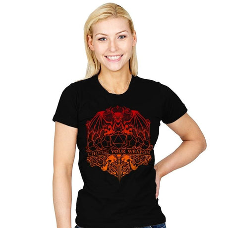 Choise your Weapon - Womens T-Shirts RIPT Apparel