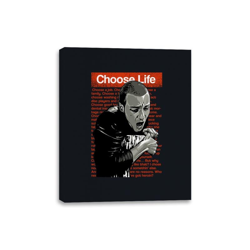 Choose Life - Canvas Wraps Canvas Wraps RIPT Apparel 8x10 / Black