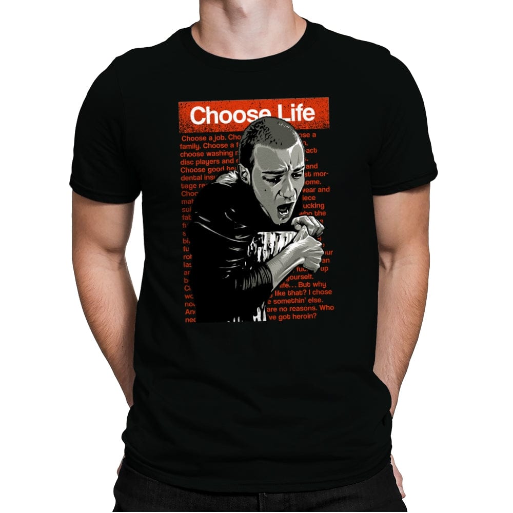 Choose Life - Mens Premium T-Shirts RIPT Apparel Small / Black