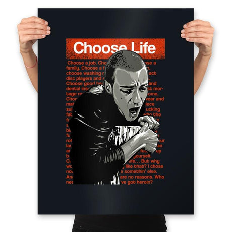 Choose Life - Prints Posters RIPT Apparel 18x24 / Black