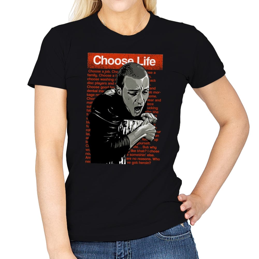 Choose Life - Womens T-Shirts RIPT Apparel Small / Black