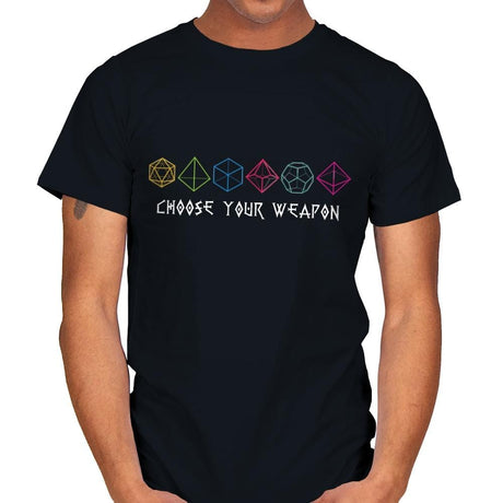 Choose You Dice Weapon - Mens T-Shirts RIPT Apparel Small / Black