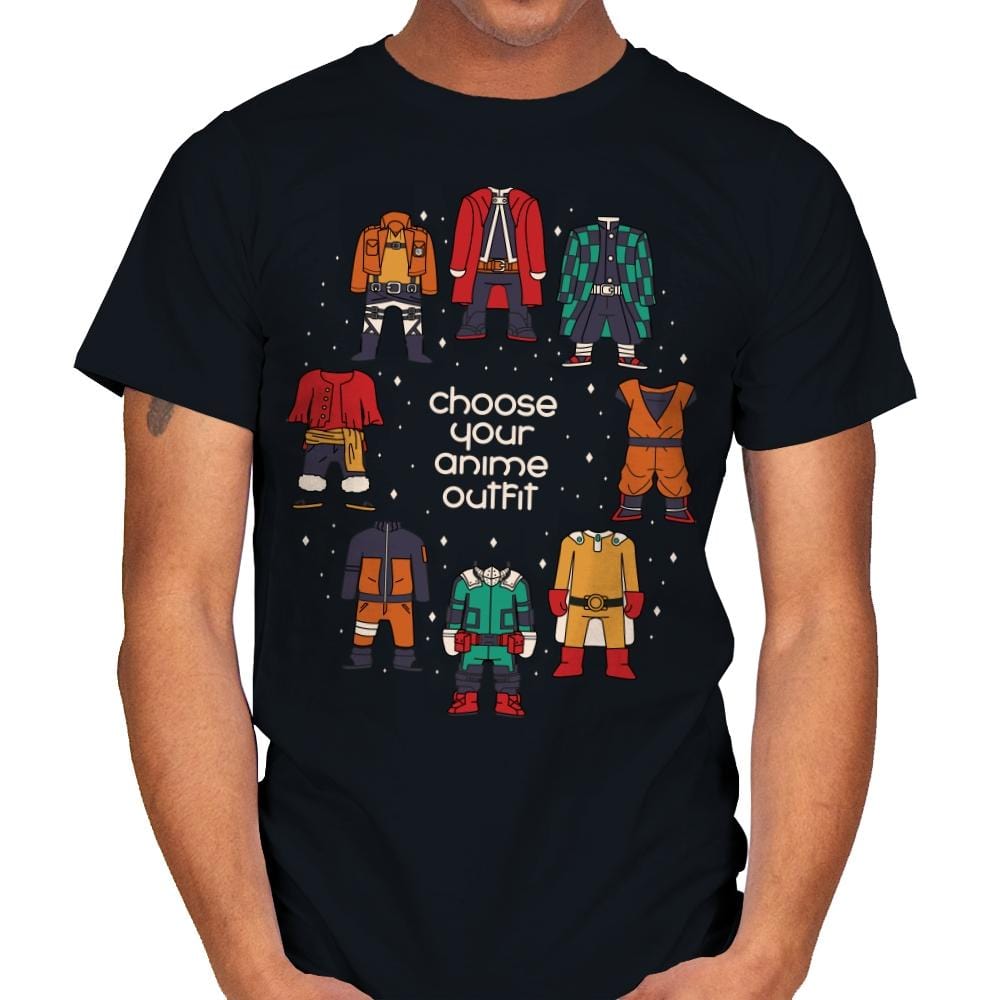 Choose Your Anime Outfit - Mens T-Shirts RIPT Apparel Small / Black