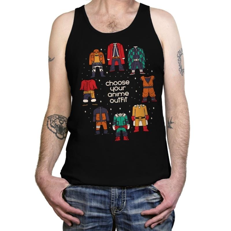 Choose Your Anime Outfit - Tanktop Tanktop RIPT Apparel X-Small / Black