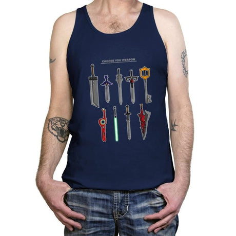 Choose Your Weapons - Tanktop Tanktop RIPT Apparel X-Small / Navy