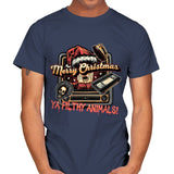 Christmas Animals - Mens T-Shirts RIPT Apparel Small / Navy